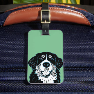 Étiquette À Bagage Chien de montagne bernois