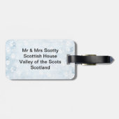 Étiquette À Bagage Chien de Scotty en abondance (Dos horizontal)