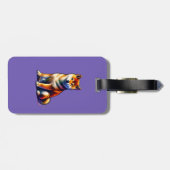 Étiquette À Bagage Chien de Shiba Inu (Dos horizontal)