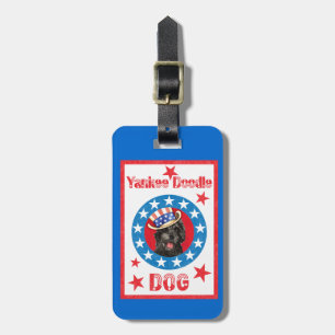 Étiquette À Bagage Chien d'eau portugais patriotique