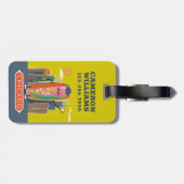 Étiquette À Bagage Chien d'hôte de style Chicago (Dos horizontal)