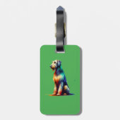 Étiquette À Bagage Chien d'Irlande Wolfhound (Dos Vertical)