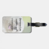 Étiquette À Bagage Chien maltais blanc (Dos horizontal)