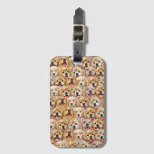 Étiquette À Bagage Chien mignon Chien Chiot chien patte animal de com (Devant Vertical)