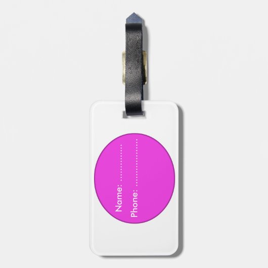 Étiquette À Bagage Chien mignon de carlin (Dos Vertical)