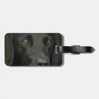 Étiquette À Bagage Chien noir de Labrador
