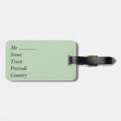 Étiquette À Bagage Chien peignant vieux chien anglais (Dos horizontal)