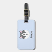 Étiquette À Bagage Chien sibérien Husky (Devant Vertical)
