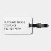 Étiquette À Bagage Chien-taureau français Retro Cute (Dos horizontal)