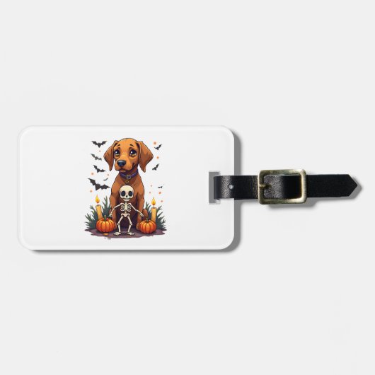 Étiquette À Bagage Chien Voodoo Vizsla (Devant horizontal)