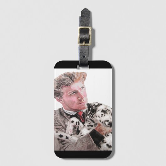 Étiquette À Bagage Chiens de Dalmatie Chien mignon Pot animal (Devant Vertical)