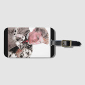 Étiquette À Bagage Chiens de Dalmatie Chien mignon Pot animal (Devant Horizontal)