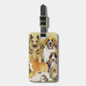 Étiquette À Bagage Chiens en mai (Devant Vertical)