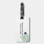 Étiquette À Bagage Chiens et os de Woof (Dos Vertical)