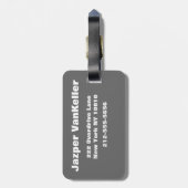 Étiquette À Bagage Chiens sauvages sauvent notre faune (Dos Vertical)