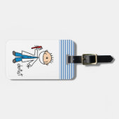 Étiquette À Bagage Chiffre de bâton de dentiste (Devant horizontal)