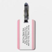 Étiquette À Bagage Chiffre femelle infirmière de bâton (Dos Vertical)