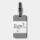 Étiquette À Bagage Chiffre T-shirts et cadeaux de bâton de karaté de (Devant Vertical)