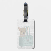 Étiquette À Bagage Chihuahua En Sac (Dos Vertical)