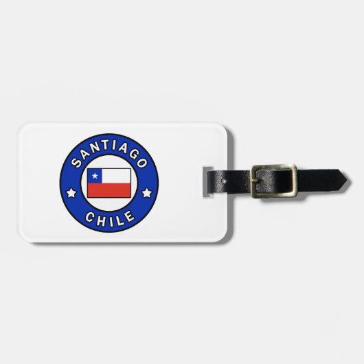 Étiquette À Bagage Chile de Santiago (Devant horizontal)