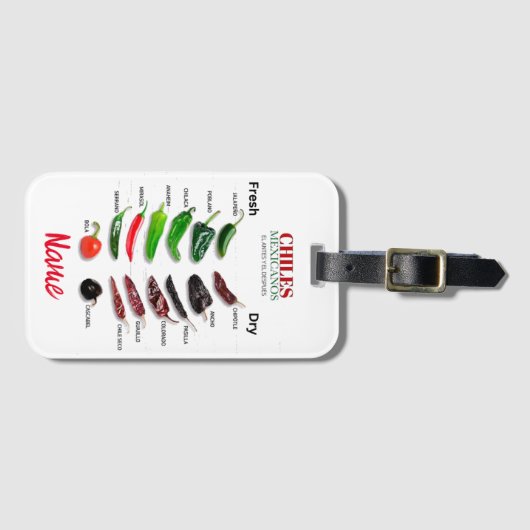 Étiquette À Bagage Chiles Fresh and Dry Thunder_Cove (Devant Horizontal)