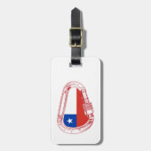 Étiquette À Bagage Chili Drapeau Escalade carabiner (Devant Vertical)