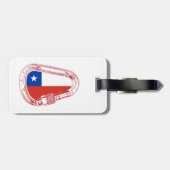 Étiquette À Bagage Chili Drapeau Escalade carabiner (Dos horizontal)