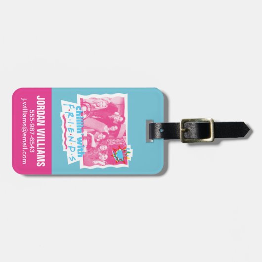 Étiquette À Bagage Chillin' avec AMIS™ (Devant horizontal)