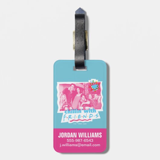Étiquette À Bagage Chillin' avec AMIS™ (Dos Vertical)
