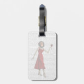 Étiquette À Bagage Chimau Au Vin (Dos Vertical)