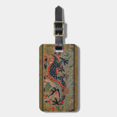 Étiquette À Bagage Chinese Dragon Symbol Antique Asian (Devant Vertical)