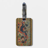 Étiquette À Bagage Chinese Dragon Symbol Antique Asian (Dos Vertical)