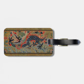 Étiquette À Bagage Chinese Dragon Symbol Antique Asian (Dos horizontal)