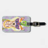 Étiquette À Bagage Chinois de mardi gras Crested (Devant horizontal)