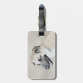 Étiquette À Bagage Chinook (oreilles d'hélicoptère) Peinture - Chien (Dos Vertical)