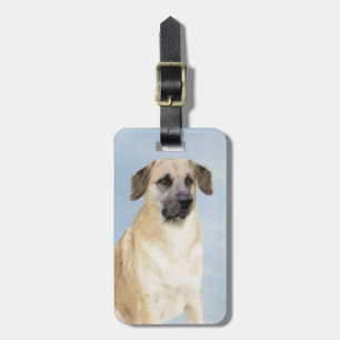 Étiquette À Bagage Chinook (Oreilles Laissées) Peinture - Art Chien o