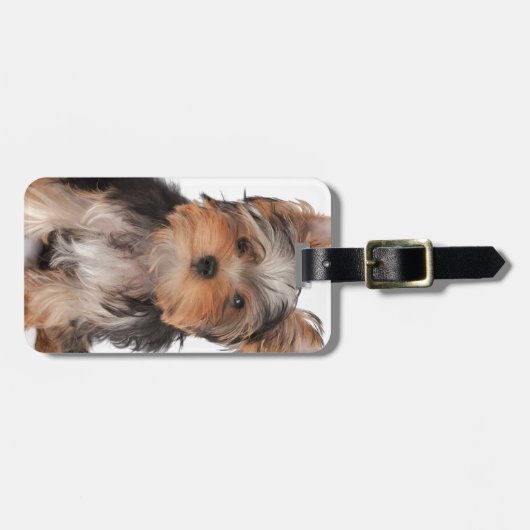 Étiquette À Bagage Chiot adorable (Devant horizontal)