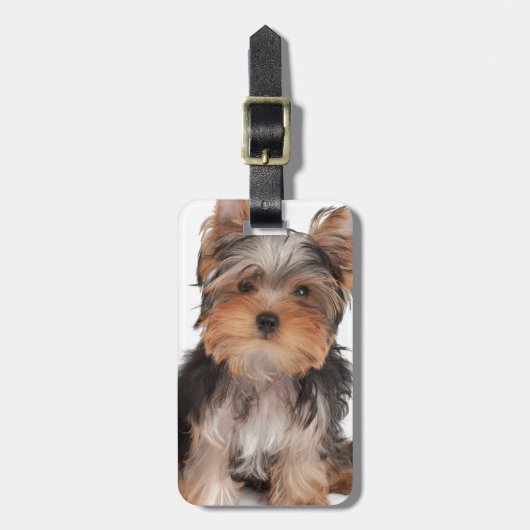 Étiquette À Bagage Chiot adorable (Devant Vertical)