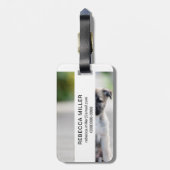 Étiquette À Bagage Chiot allemand sur le sentier de randonnée (Dos Vertical)