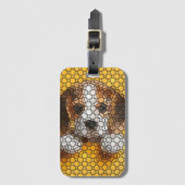 Étiquette À Bagage Chiot, Beagle, animal (Devant Vertical)