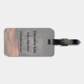 Étiquette À Bagage Chiot de récupération du labrador noir dans un pan (Dos horizontal)