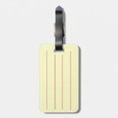 Étiquette À Bagage chiot noir et brun mignon vêtu pour noël (Dos Vertical)