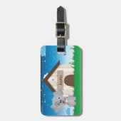 Étiquette À Bagage Chiot ou chien mignon et espiègle (Devant Vertical)