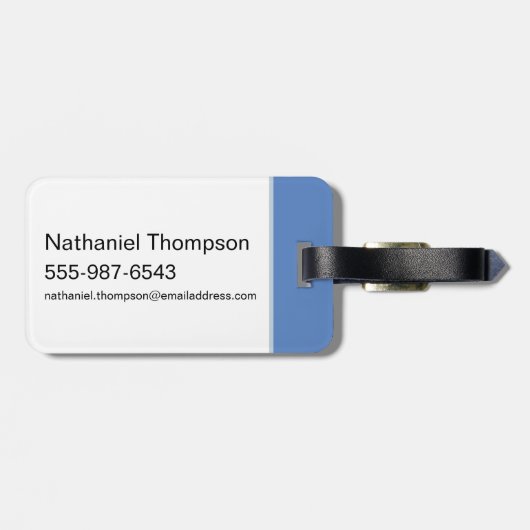 Étiquette À Bagage Chiot Scooby-Doo "Ruh Roh" (Dos horizontal)