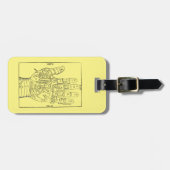 Étiquette À Bagage Chiromancie, 1671 (Devant horizontal)