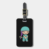 Étiquette À Bagage Chirurgien mou en Scrubs (Devant Vertical)