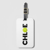 Étiquette À Bagage Chloe Tennis (Devant Vertical)