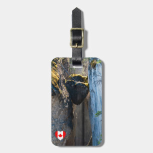 Étiquette À Bagage Chockstones en Maligne Canyon - Alberta, Canada