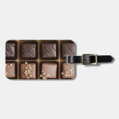 Étiquette À Bagage Chocolat de luxe fait main dans une boîte (Devant horizontal)