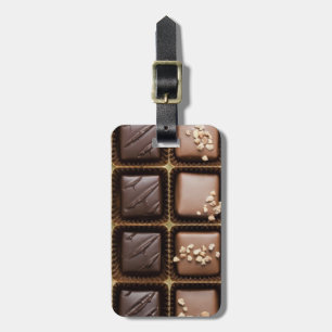 Étiquette À Bagage Chocolat de luxe fait main dans une boîte